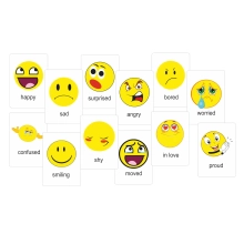 Emocje karty edukacyjne - wersja w j. angielskim