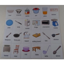 Kuchnia / akcesoria karty edukacyjne wersja w języku angielski