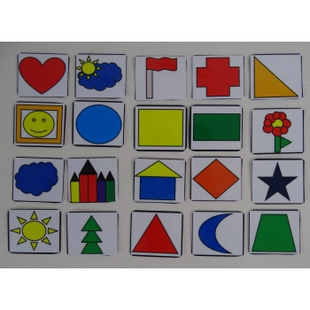znaczki na szafkę kształty i figury