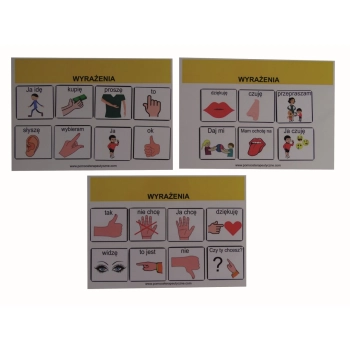 Wyrażenia - piktogramy do komunikacji z kartami aktywności