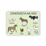 Zwierzęta na wsi- plansza demonstracyjna