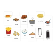 Obiad karty edukacyjne wersja w j. angielskim