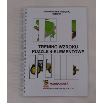 Trening wzroku - puzzle 4 - elementowe