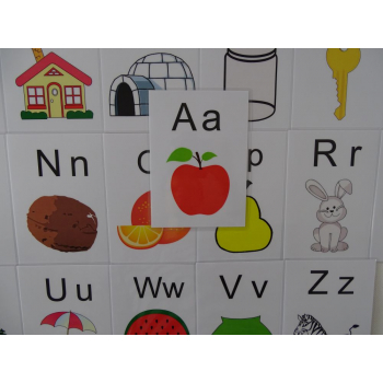 Alafabet obrazkowy karty edukacyjne wersja w j. angielskim