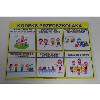 Kodeks przedszkolaka - 3 plansze edukacyjne