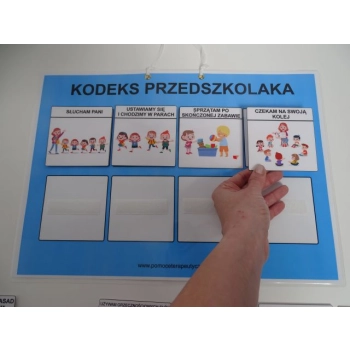 Kodeks przedszkolaka - uzupełnianie obrazkami
