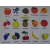Owoce - obrazki karty edukacyjne