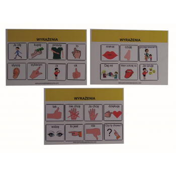 Wyrażenia - piktogramy do komunikacji z kartami aktywności